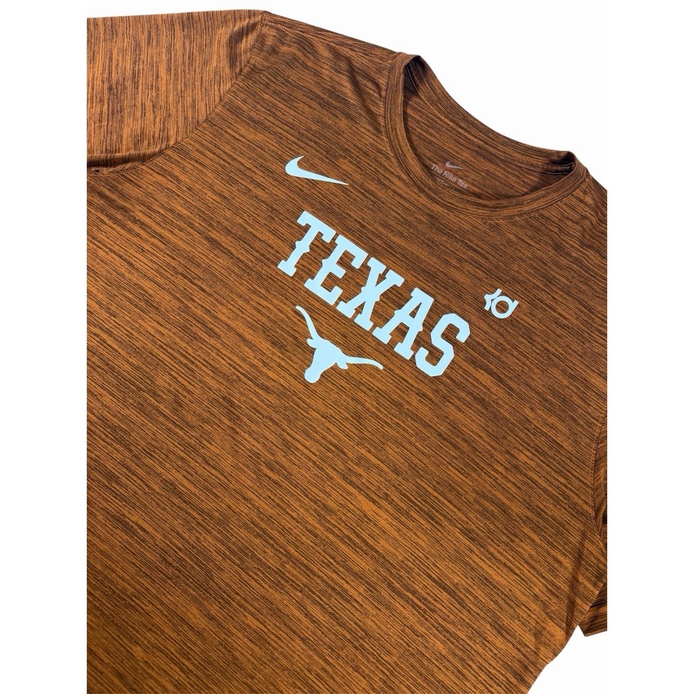 Nike Texas Longhorns KD Dri Fit Shirt Mens XXL Kevin Durant NCAA Orange Tee